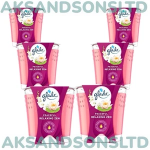 Glade Duftkerze Lufterfrischer PEACEFUL RELAX ZEN 129g - Bild 1 von 4