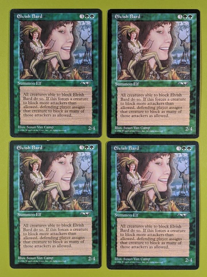Elvish Bard x4 Alliances 4x Playset Magic the Gathering MTG - Image 1 of 1