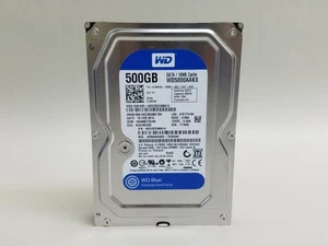 Western Digital WD Blue WD5000AAKX 500 GB SATA III 3.5 in Hard Drive - Afbeelding 1 van 3