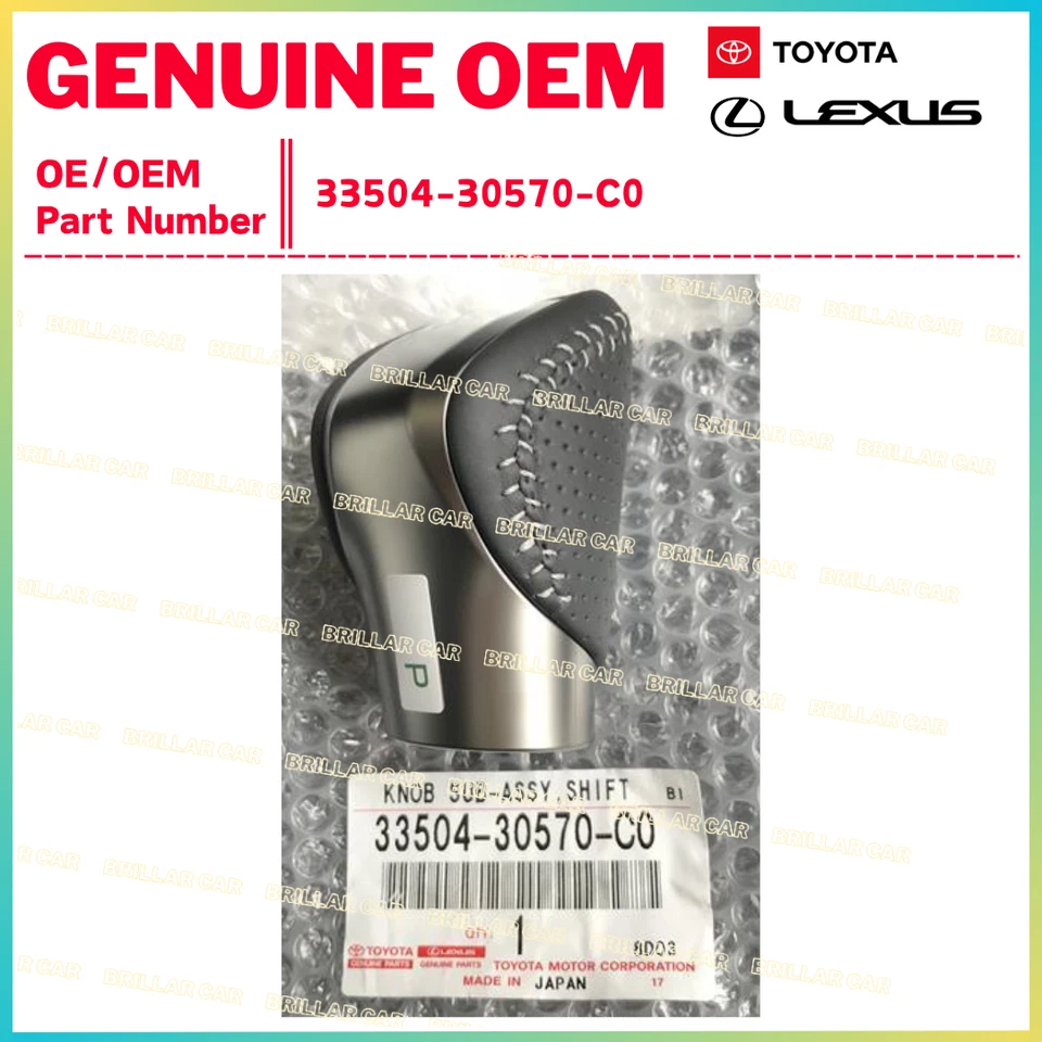 LEXUS 33504-30570-C0 GS F Sport Cuero Perilla de Cambio GS300 GS350 GS450 Genuina Foto 1 de 1