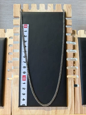 Collana Catena Collier Girocollo Maglia Grumetta Italy Argento 925 13,5GR 58CM - Immagine 1 di 4