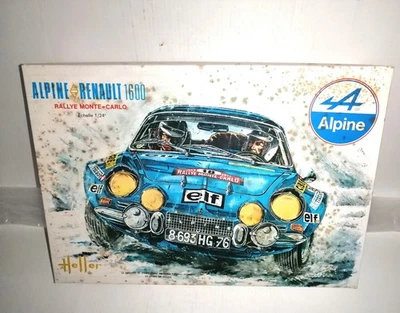 HELLER 1/24 ALPINE 1600 S RALLY MONTE CARLO REF.L761 KIT MONTAGGIO OBSOLETO - Immagine 1 di 4