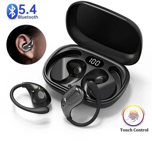 TWS Wireless Earphones Kopfhörer Ohrbügel Bluetooth 5.4 Ohrhörer mit LED Display - Bild 1 von 8