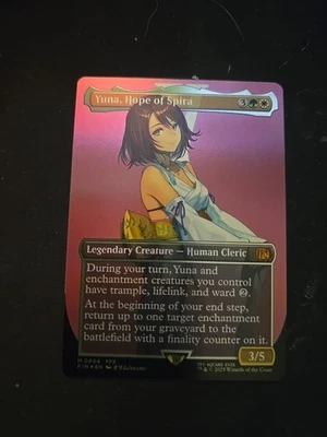 x1x Yuna, Hope of Spira - Foil - Borderless Final Fantasy - Image 1 of 4