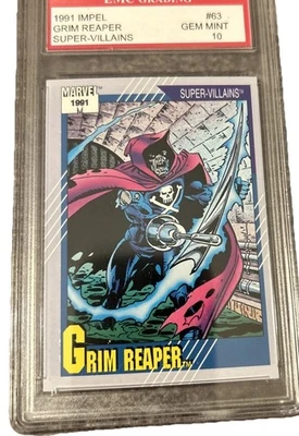 1991 Marvel Universe Grim Reaper #63 EMC 10 GEM MINT - Image 1 of 4