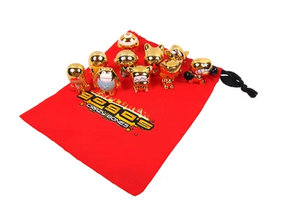 Gogo's Crazy Bones Most Valuable Gold Series Part 1 Figures with collectors bag - Image 1 of 4