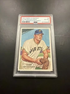 1973 Topps 1953 Topps Clyde McCullough # PSA 6 EX-MT (Vic Janowicz Pictured) - Picture 1 of 2