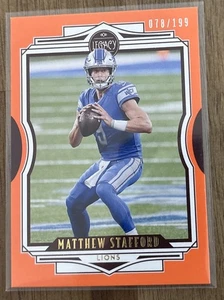 Matthew Stafford - 2021 Panini Legacy #62  Orange  /199  Detroit Lions      H380 - Picture 1 of 2