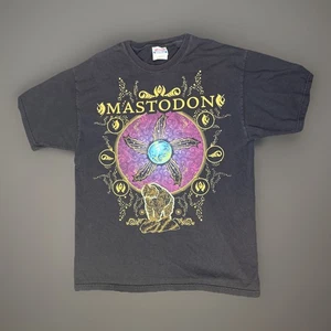 Mastodon Shirt Mens Medium Black Psychedelic Bear Band Metal Concert Tour Tee - Picture 1 of 9