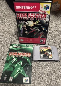 Star Soldier: Vanishing Earth N64 Authentic mit Original Handbuch & 3rd Party Case - Bild 1 von 9