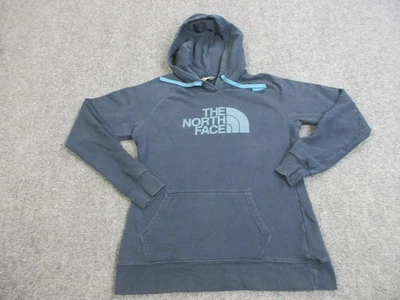 Sudadera con Capucha The North Face Para Mujer Azul Medio Pullover Logo Canguro Bolsillo NF0A3VHZ Foto 1 de 4