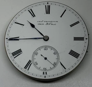 Movimiento Reloj Bolsillo Chas Frodsham 03857 Strand London / Para Piezas o Reparación - Imagen 1 de 20
