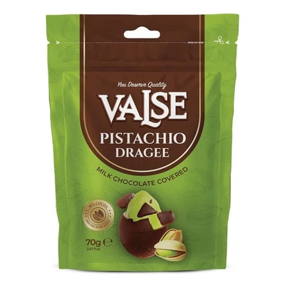 Chocolate Covered Pistachios Dragee Milk Chocolate Covered Freeze Dried Pista... - Image 1 of 4