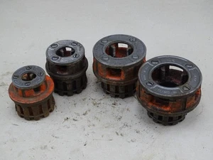 Ridgid Pipe Threader Die Heads 1-1/4, 1, 1/2, & 1/4" ,  - Picture 1 of 8