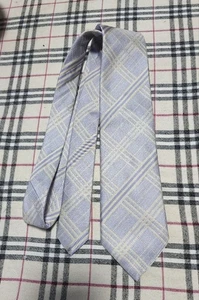 Burberry Tie, Check, Gray - Picture 1 of 8