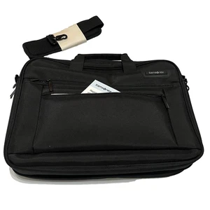Samsonite Classic 2.0 Briefcase Bag Black Business 15.6inch TSA 2 Compartment - Picture 1 of 10