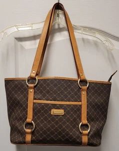 $255 RIONI SIGNATURE BROWN GEORGINA SHOULDER TOTE BAG - MINT COND. USED 2 TIMES! - Picture 1 of 7