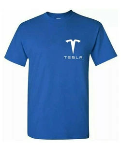 Tesla Motors Emblem T-Shirt Neu Unisex 9 Farben Baumwolle T-Shirts - Bild 1 von 19