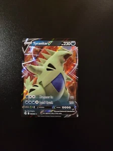 Pokémon JCC Tyranitar V Fusion Strike 158/264 Holo Ultra Raro - Imagen 1 de 2