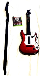 Guitar Hero 5 Red Octane Wireless Controller + Guitar Hero 5 Game Xbox 360 - Picture 1 of 6