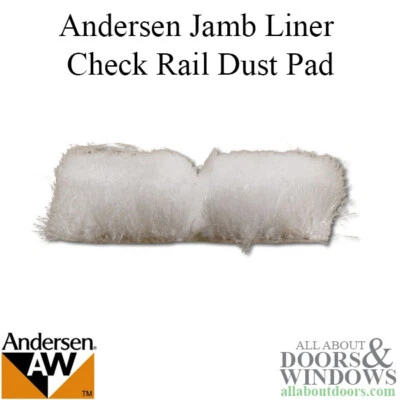 Andersen Dust Pad Jamb Liner Check Rail Andersen Tilt Wash Double Hung Window - Image 1 of 2
