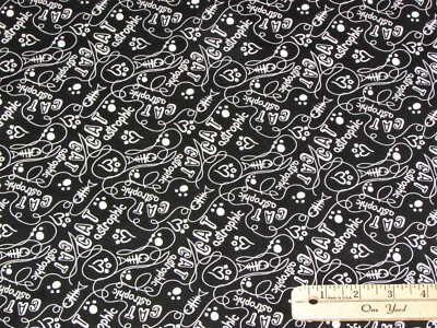 Tela de algodón Cats Rule Cat-astrophic Cat Paws 1/2 yarda #34180107 Foto 1 de 3
