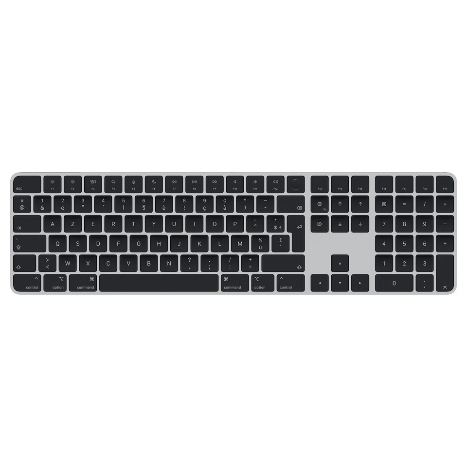 Apple Magic Keyboard 2021 with Touch ID & Num Keypad Black Keys French MMMR3F/A - Image 1 of 3