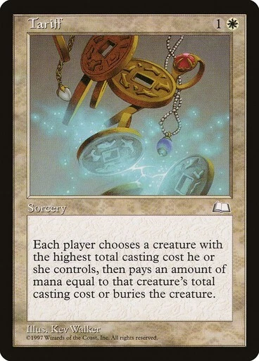 Tariff NM/M Weatherlight White Sorcery Mtg Magic English Regular  - Image 1 of 1