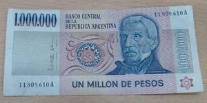 Billete Argentina 1000000 Pesos 1981 - 1983 Un Millón 11809610A - Imagen 1 de 2