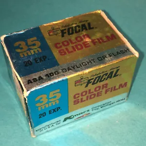 Kmart Focal Color SLIDE Film 135-20 Daylight/Flash 20 Exposure ASA 100 DETROIT - Picture 1 of 5