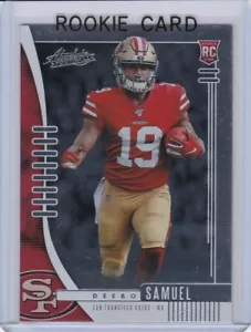 DEEBO SAMUEL ROOKIE CARD 2019 Absolute Football NFL RC San Francisco 49ers - Picture 1 of 2