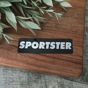 sportster sticker Helmet Sticker Harley Davidson 1in X 3.5in Motorcycle Sticker - Picture 1 of 1