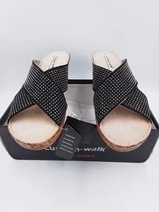 Cushion - Walk Memory Foam Ledersocken Sandalen brandneu Größe 7 mit Karton Damen - Bild 1 von 15