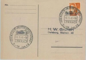 75808 - GERMANY Baden - Postal History - EVENT Postmark 1949 Auto CARS - Picture 1 of 1