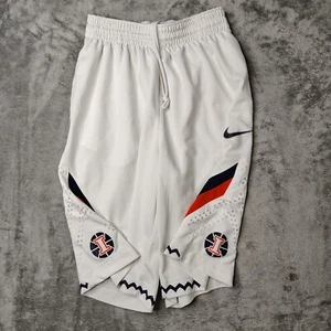 Pantaloncini basket vintage Illinois Fighting illini Nike uomo piccoli bianchi Y2K lunghi - Foto 1 di 15