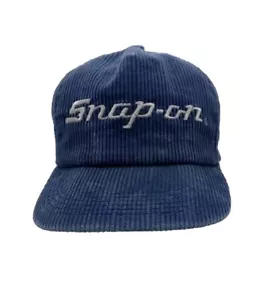 Vintage Snap On Tools Hat Snap Back Corduroy K Products USA RARE Blue Cap - Picture 1 of 7