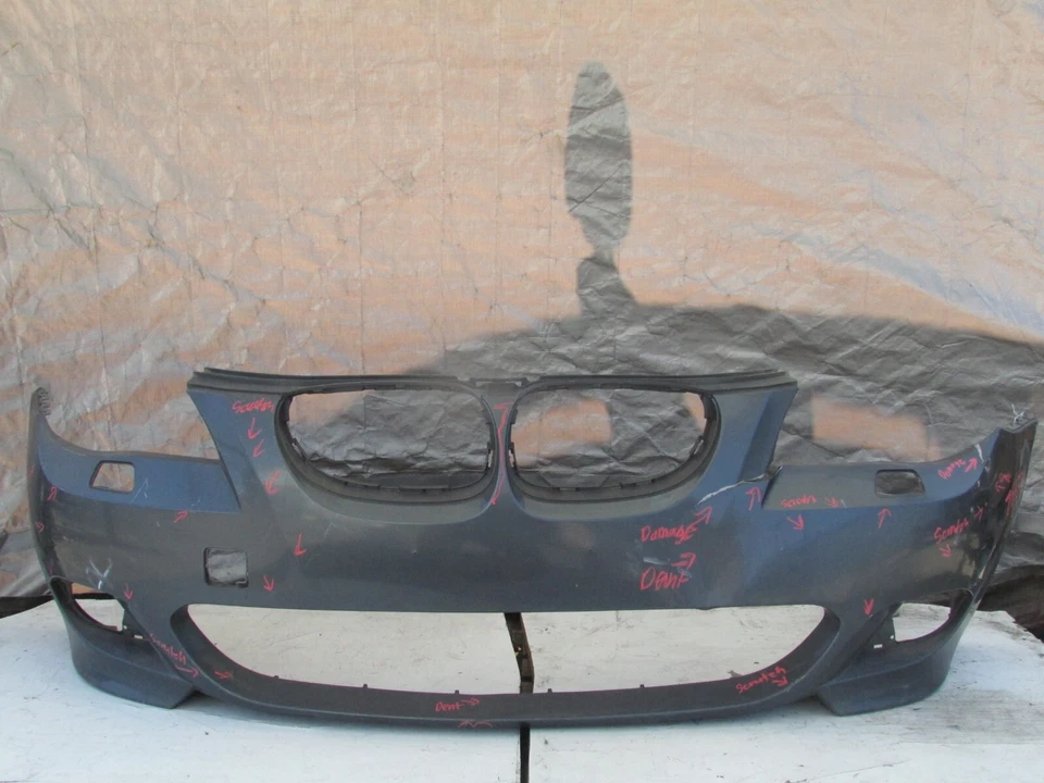 BMW E60 2008 2009 2010 SERIE 5 545i 550i M Sport parachoques delantero cubierta OEM Foto 1 de 4