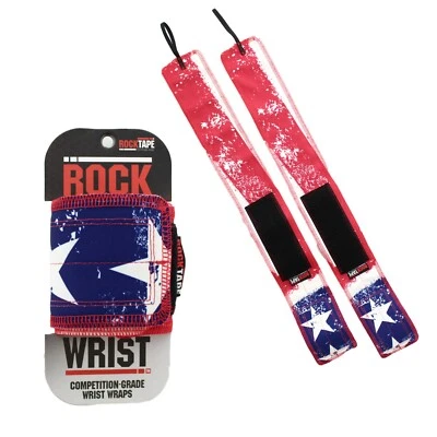 Muñequeras Rocktape Rock Competition, 2 envolturas, rojo blanco azul 800415, 22" Foto 1 de 4