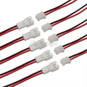 NEW 20CM JST PH 2.0 2.0mm Pitch 2 Pin Male Female Cable Connector Micro - Bild 1 von 5