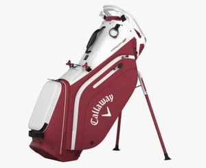 NEW Callaway Fairway 14 2025 Stand Bag - White / Cardinal - Picture 1 of 2