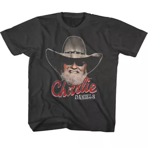 The Charlie Daniels Band Smiling Charlie Photo Youth T Shirt Country Rock Music - Picture 1 of 3