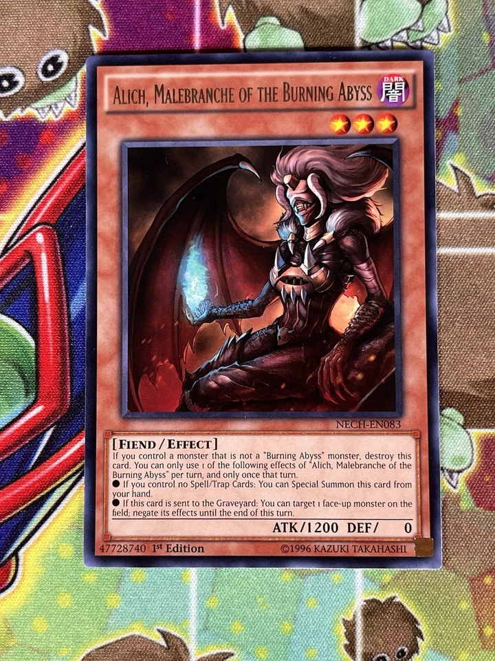 Yugioh Alich, Malevranche Of The Burning Abyss NECH-EN083 Single - Image 1 of 1