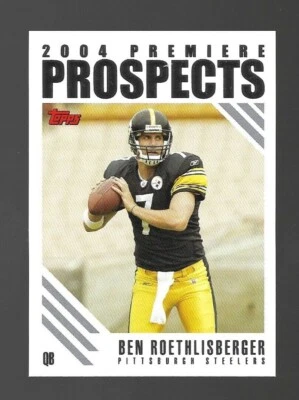 2004 Topps Premiere Prospects Ben Roethlisberger  Rookie  - Image 1 of 2
