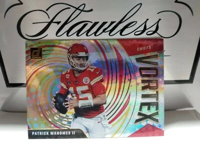 2021 Panini Donruss Patrick Mahomes II Vortex Holo #VTX-PMA - Image 1 of 2