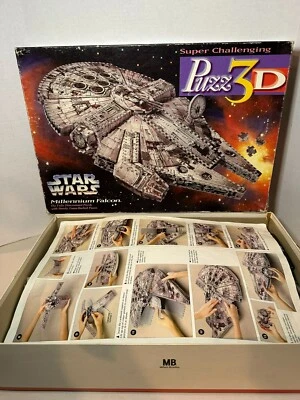Puzz3D 1995 Star Wars MILLENNIUM FALCON 3D головоломка - открытая коробка - Изображение 1 из 4