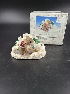 Ratón de Navidad Charming Tails A Shoveling We Will Go 87/204 nuevo en caja - Imagen 1 de 4