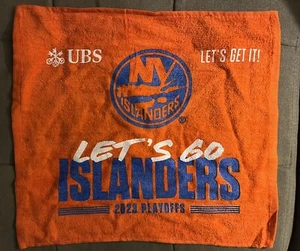 NY ISLANDERS RALLY TOWEL SGA 2023 PLAYOFFS NHL HOCKEY BELMONT UBS ARENA - Picture 1 of 1