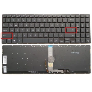 Teclado retroiluminado de Estados Unidos para ASUS ZenBook Pro 15 UX535 UX535L UX535LH UX535LI UX535Q - Imagen 1 de 5