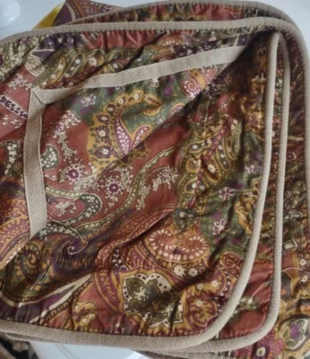 Ralph Lauren King Shams Chandler Paisley Rust Red Brown - Image 1 of 2