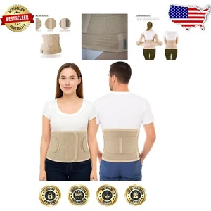 Unisex Breathable Waist and Back Support Belt - Ergonomic L/XL with Extra Band - Picture 1 of 11
